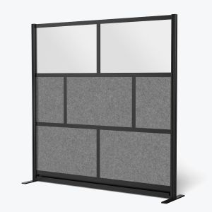 Luxor Modular Wall Room Divider System - Black Frame 70