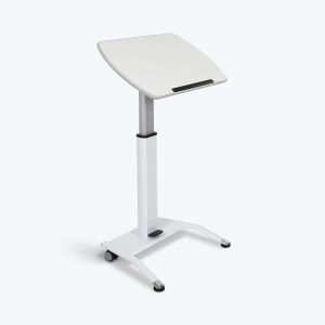 Pneumatic Adjustable-Height Lectern / Mobile Standing Desk