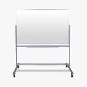 Double-Sided Mobile Magnetic Glass Marker Board
