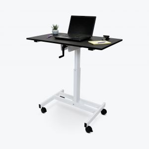 Luxor Two-Tier Pneumatic Standing Desk Converter CVTR PRO-WO B&H
